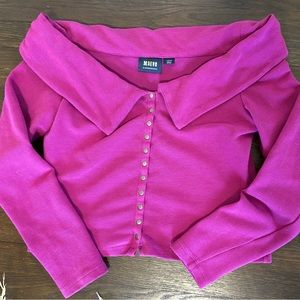Maeve Anthropologie Top Size L Hot Pink